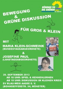 Bewegung und Diskussion Blau Weiß Aasee A3