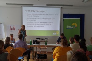 Lebhafte Diskussion mit rund 50 Teilnehmer*innen