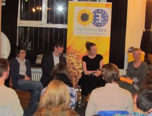 v.li.: Josefine Paul, Martin Menacher, Terry Reintke, Rachel Seifert