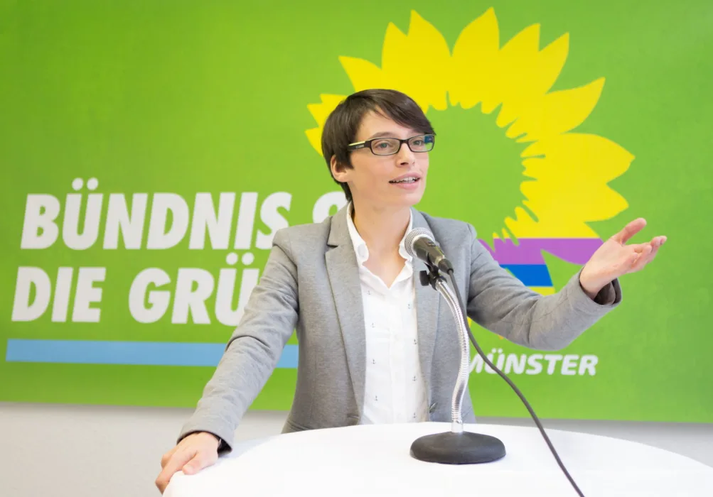 Josefine Paul ist neue Fraktionsvorsitzende im Landtag – wir Grüne in Münster freuen uns über die Wahl!
