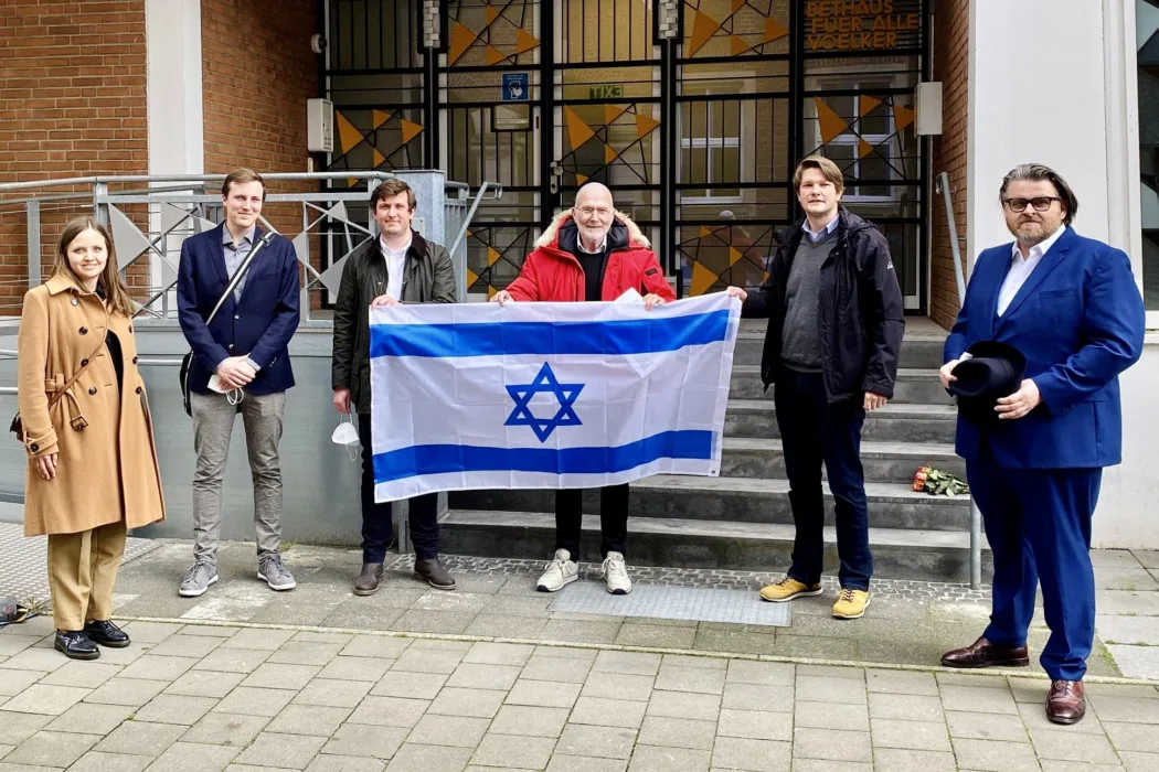Parteivertreter*innen besuchen Jüdische Gemeinde Münster