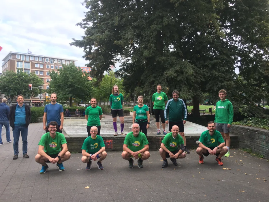 Bündnis 90/Die Grünen/GAL Münster beim erstem gemeinsamen Trainingslauf für den Münster Marathon