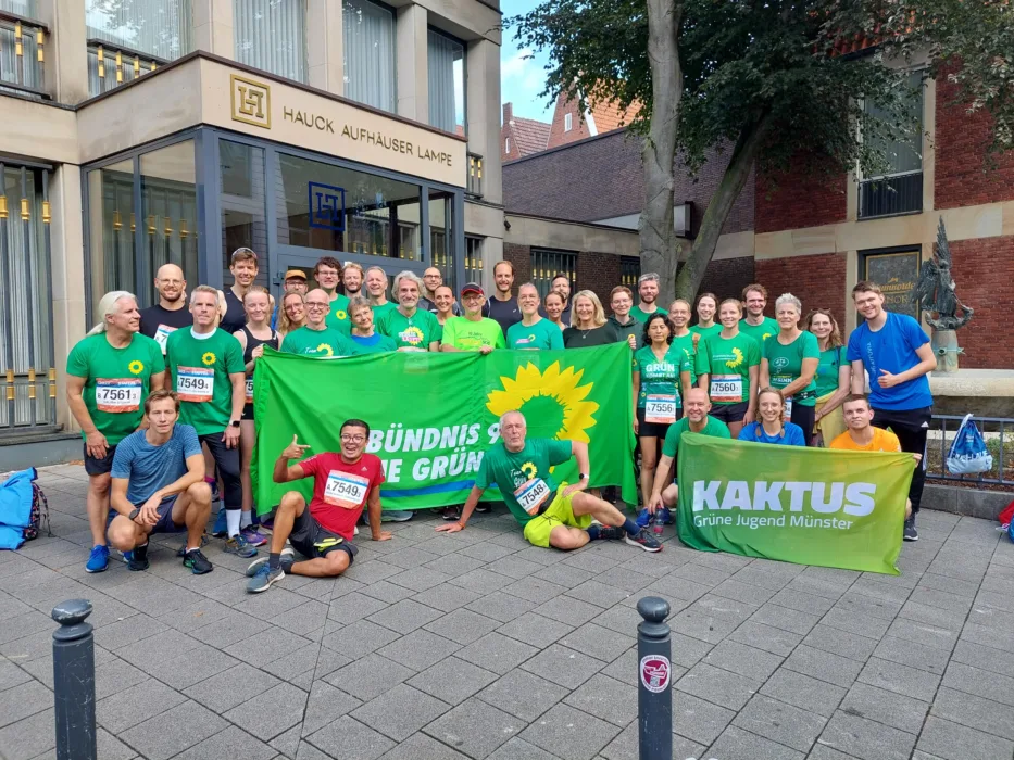 Bündnis 90/Die Grünen haben sich erfolgreich beim Staffelmarathon beteiligt