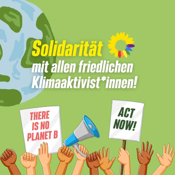 Solidarität mit friedlichen Klimaaktivist*innen