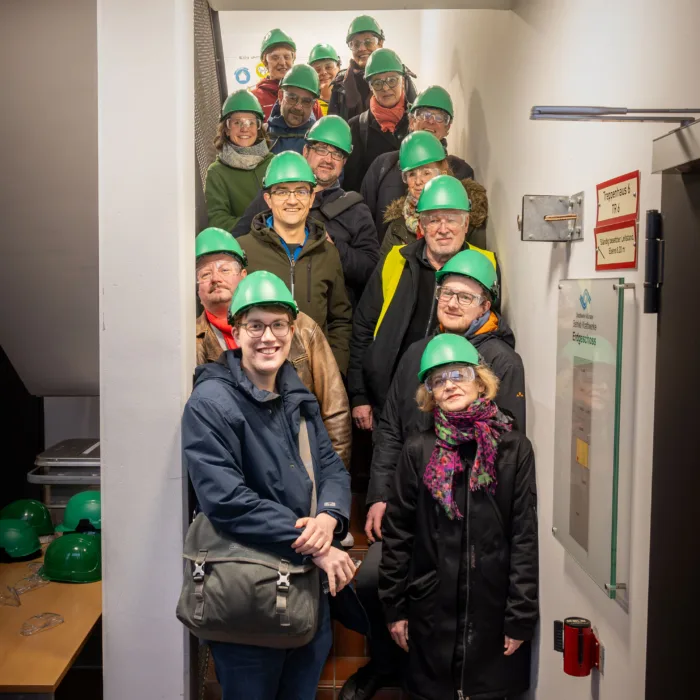 GRÜNE besuchen Großwärmepumpe im Stadtwerke-Kraftwerk
