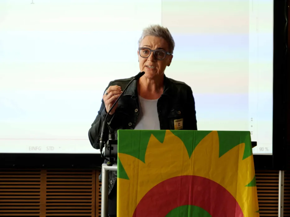 Sylvia Rietenberg bei ihrer Vorstellungsrede