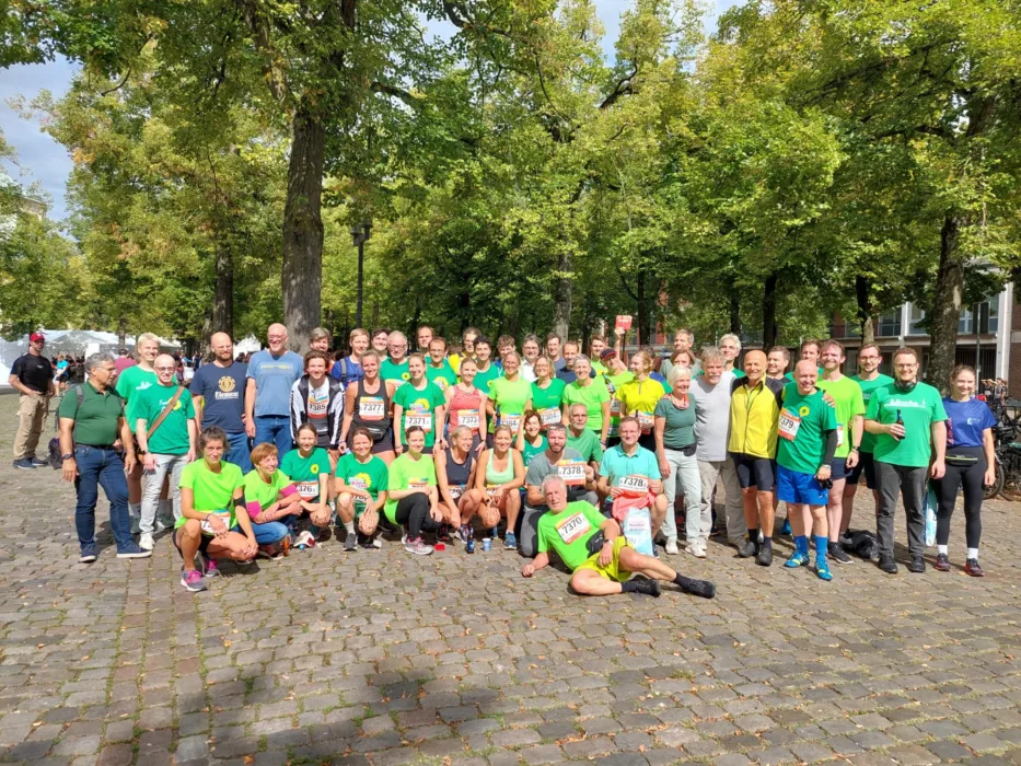 Alle Grüne Staffeln sind beim Volksbank Münster Marathon gut durch gekommen