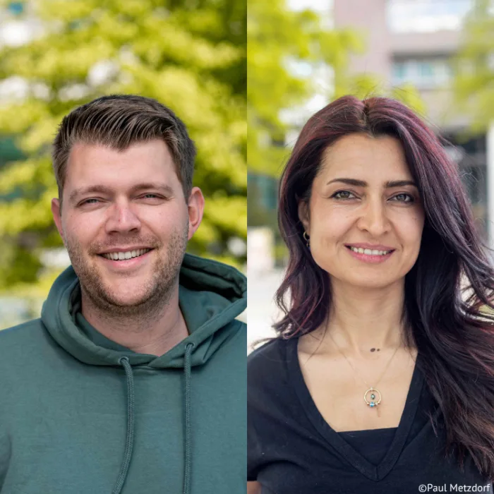 Simon Haack und Medya Mustafa