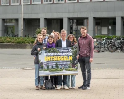 Münster braucht mehr Grün für mehr Hitzeschutz – Entsiegeln jetzt!