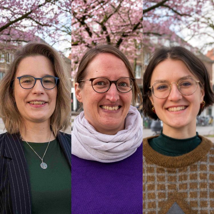 Christiane Schwab, Birgit Wolters und Lisa Bücker