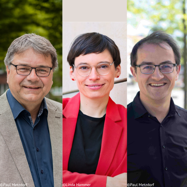 Klaus Rosenau, Josefine Paul und Robin Korte