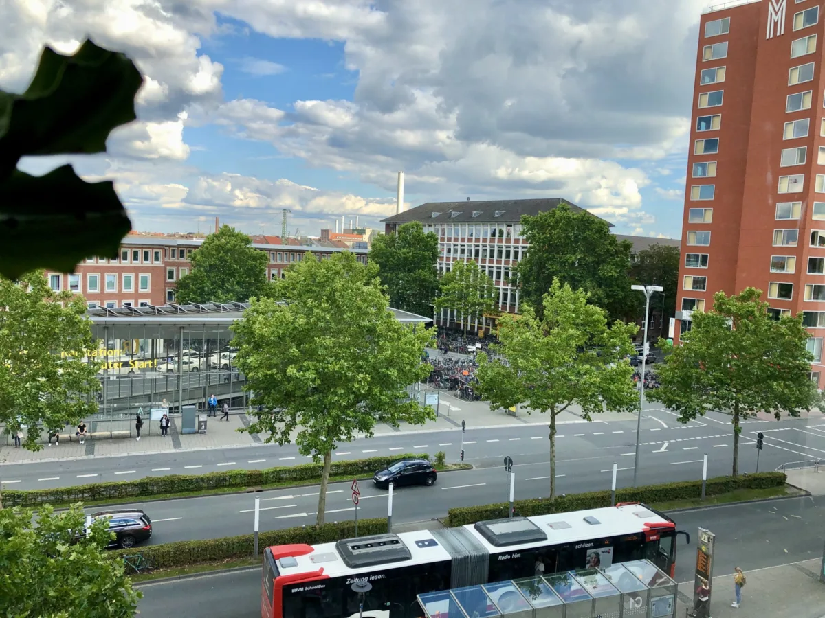 Ausblick aus dem Regenbogensaal Grünes Zentrum